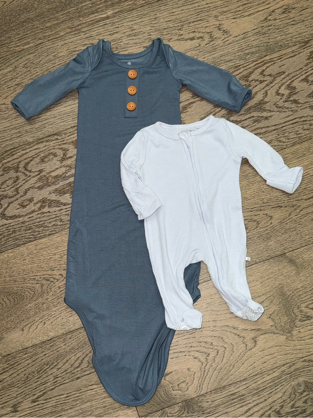 Set of 2 NWOT Caden Lane newborn outfits, blue